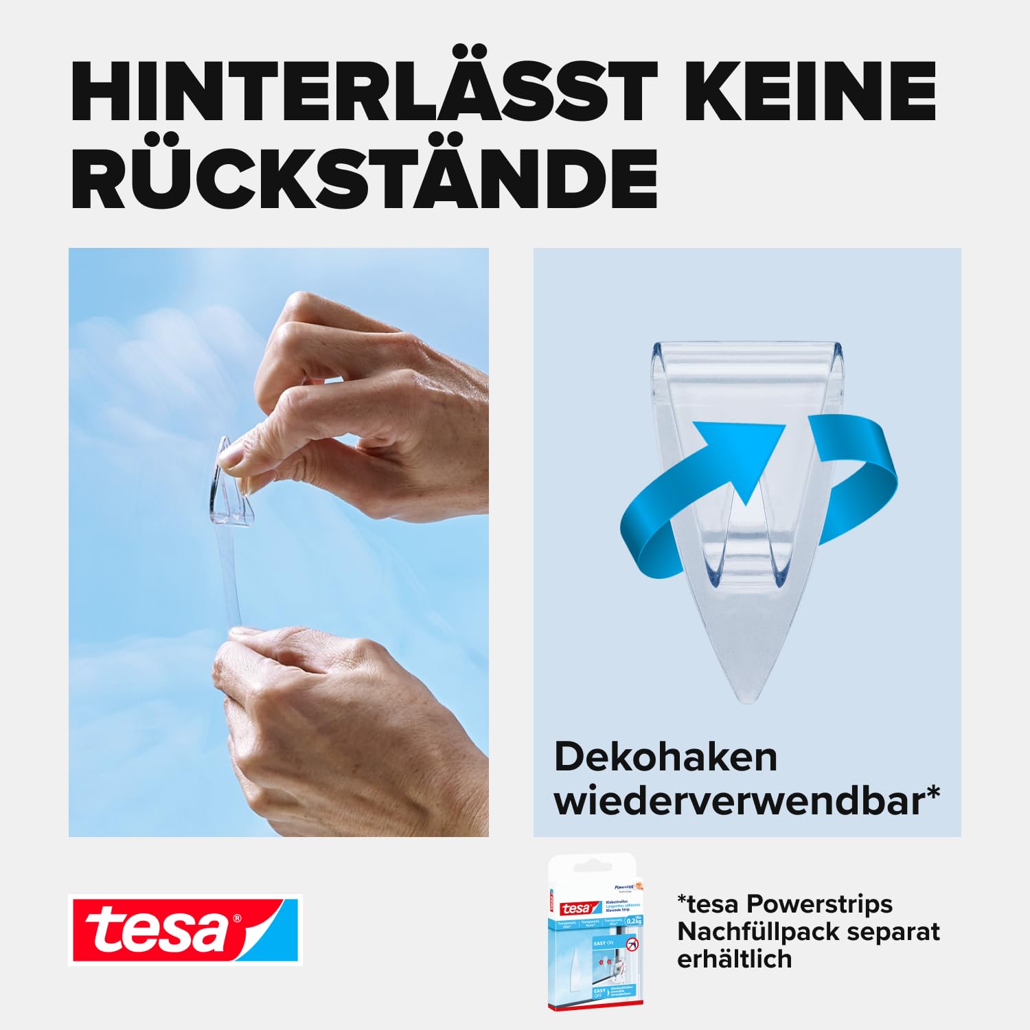 tesa-powerstrips-deco-haken-small-transparent-5x-haken-bis-200-g image 6