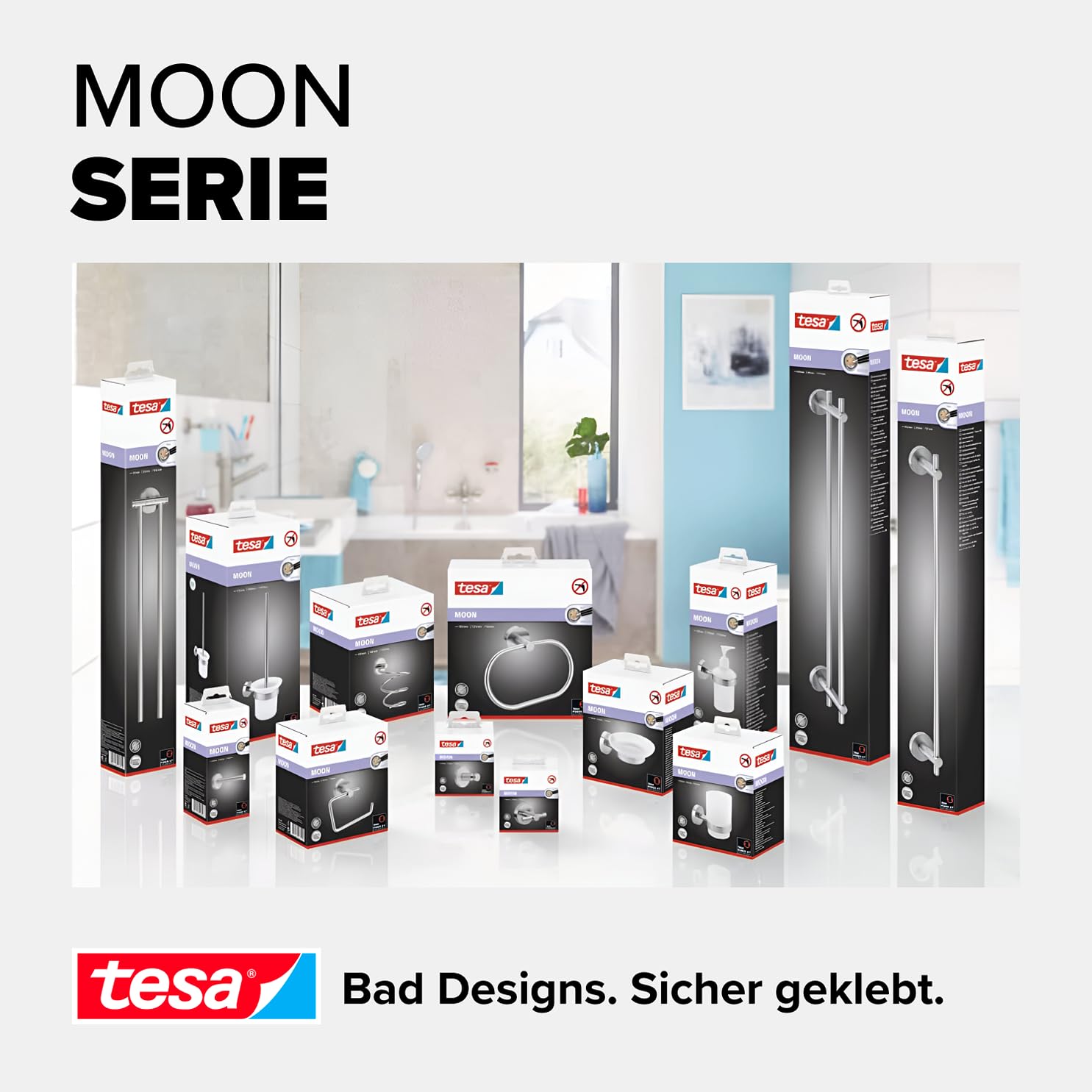 tesa-moon-klebehaken-36-mm-x-36-mm-verchromter-bad-wandhaken-bis-4-kg image 7