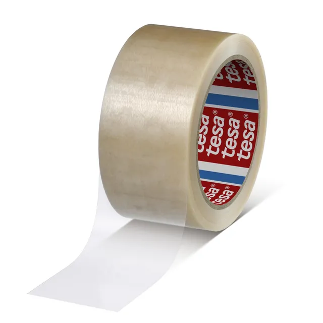 tesa-4120-pvc-paketklebeband-transparent-66-m-x-50-mm-1-rolle image 1