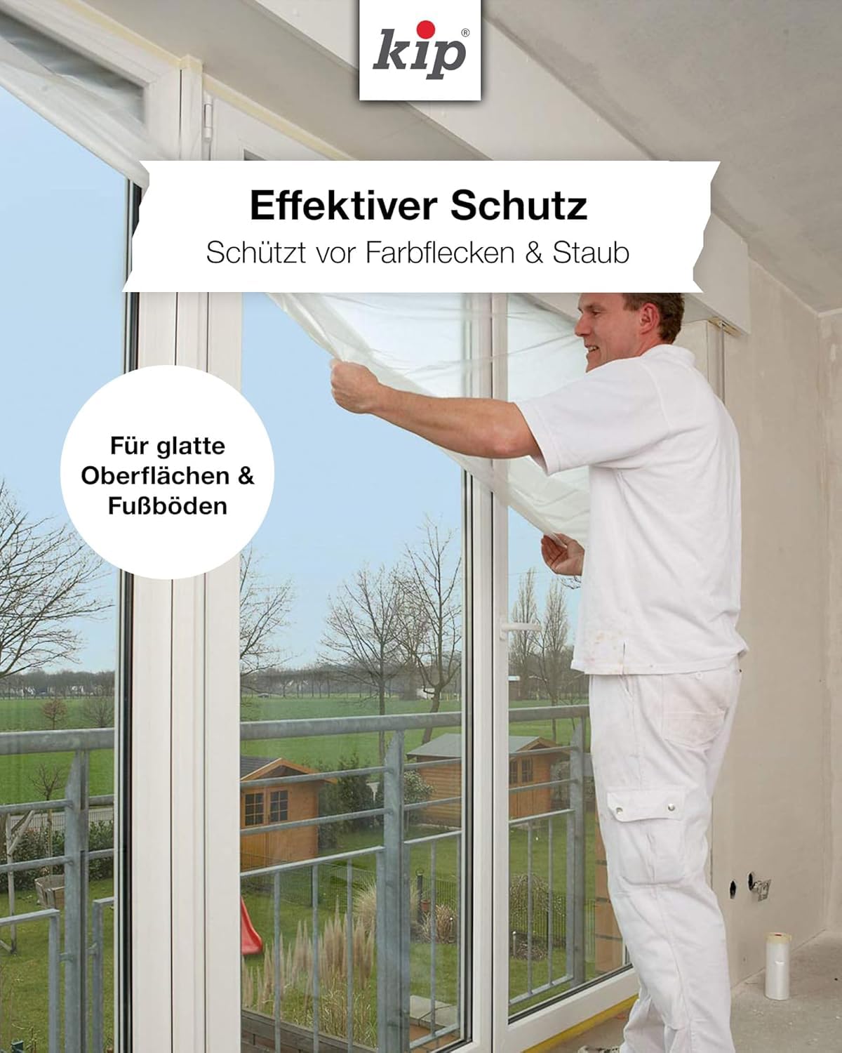 kip-tape-232-54-feinkrepp-masker-550-mm-x-33-m-abdeckfolie-mit-kreppband image 5