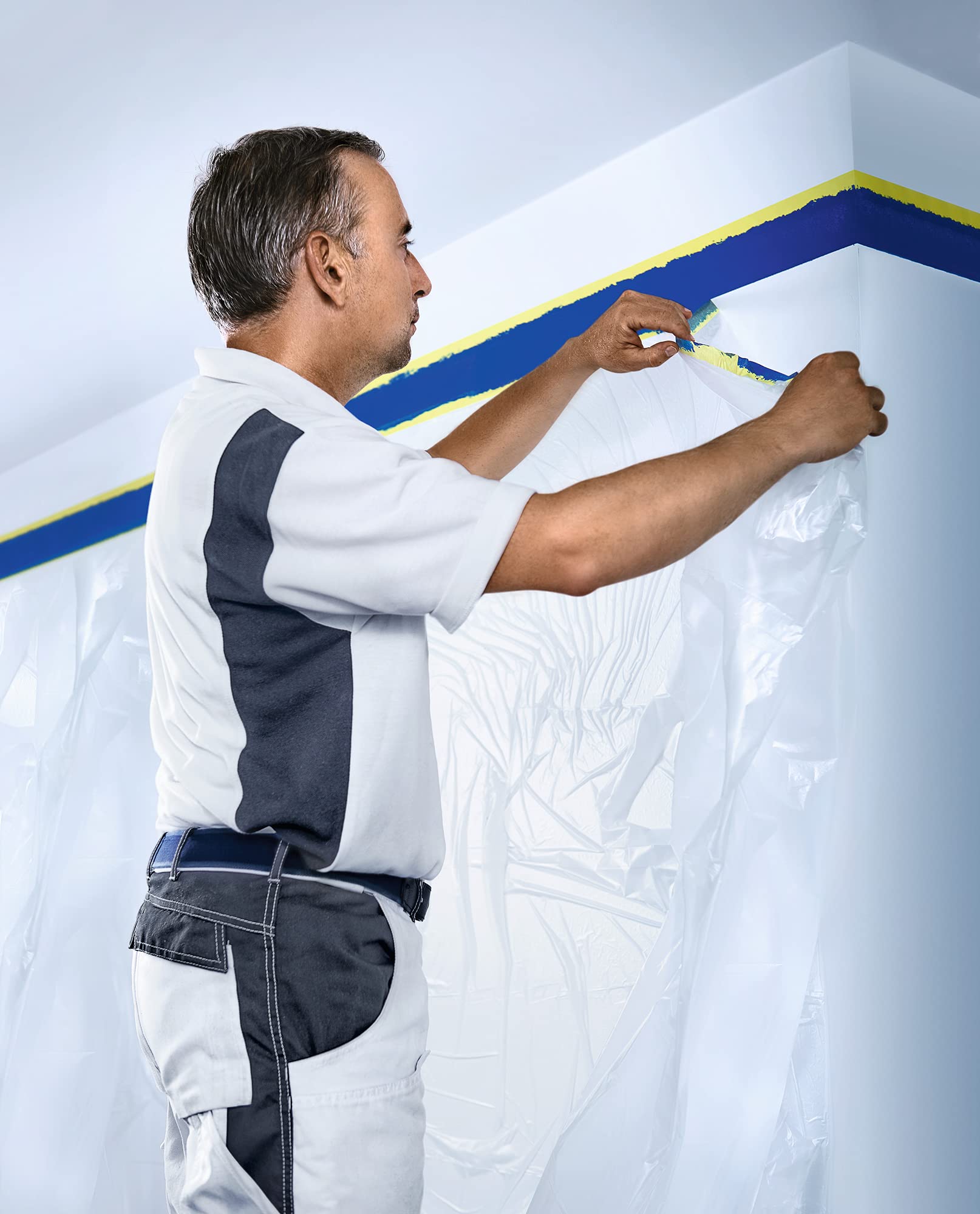 tesa-easy-cover-4365-pr-zision-malerband-mit-folie-8er-pack-17-m-x-2-6-m image 3