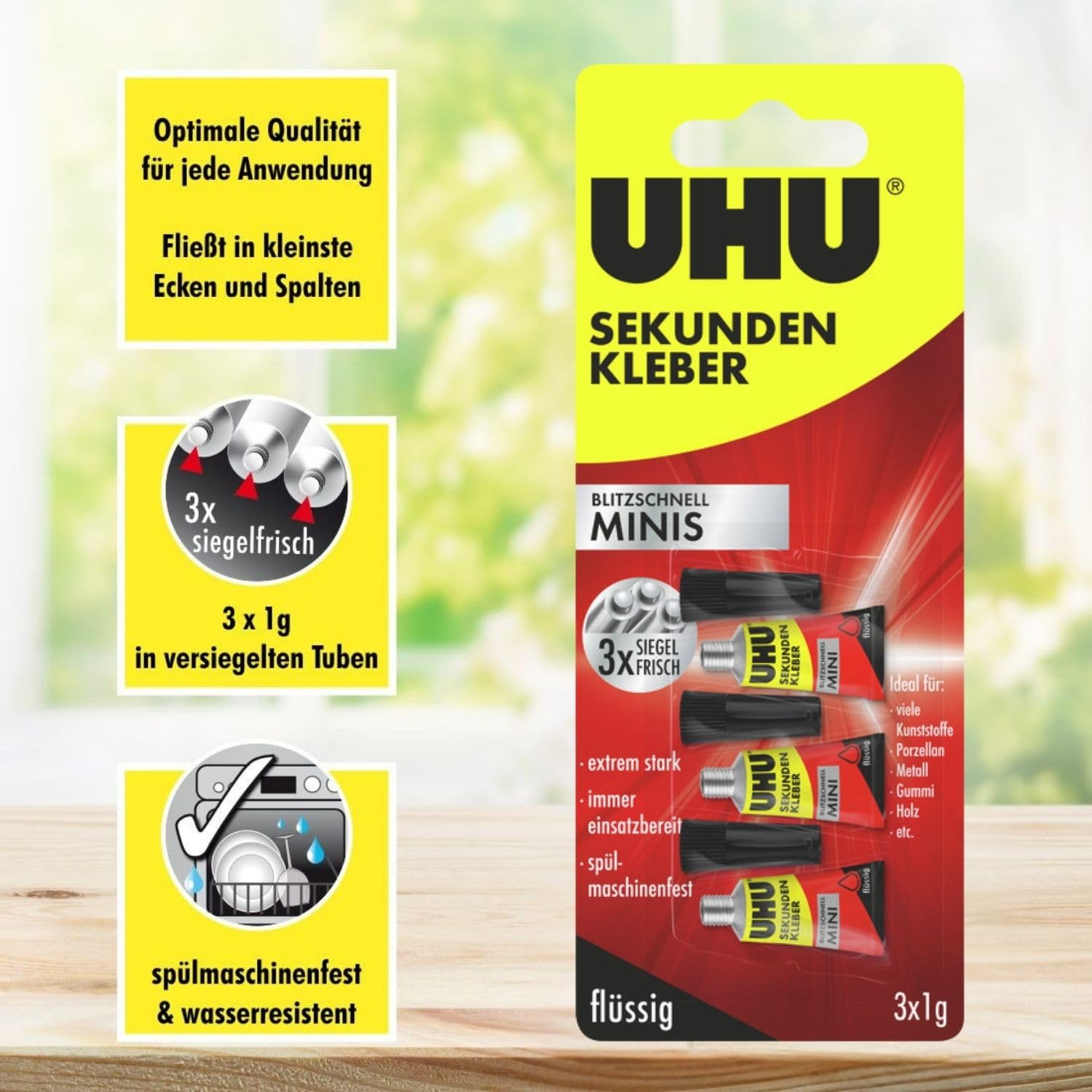 uhu-sekundenkleber-extra-stark-3x1g-tuben-fl-ssiger-superkleber-kunststoffkleber image 5