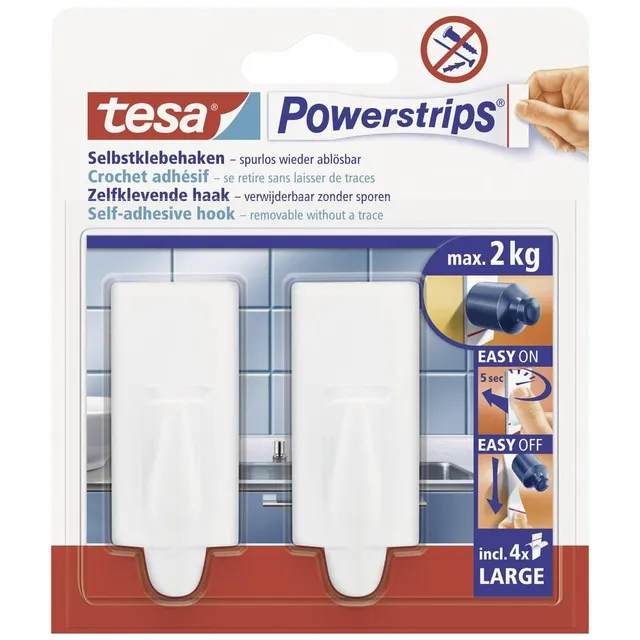 tesa-powerstrips-haken-large-trend-wei-2-kg-2er-set image 1