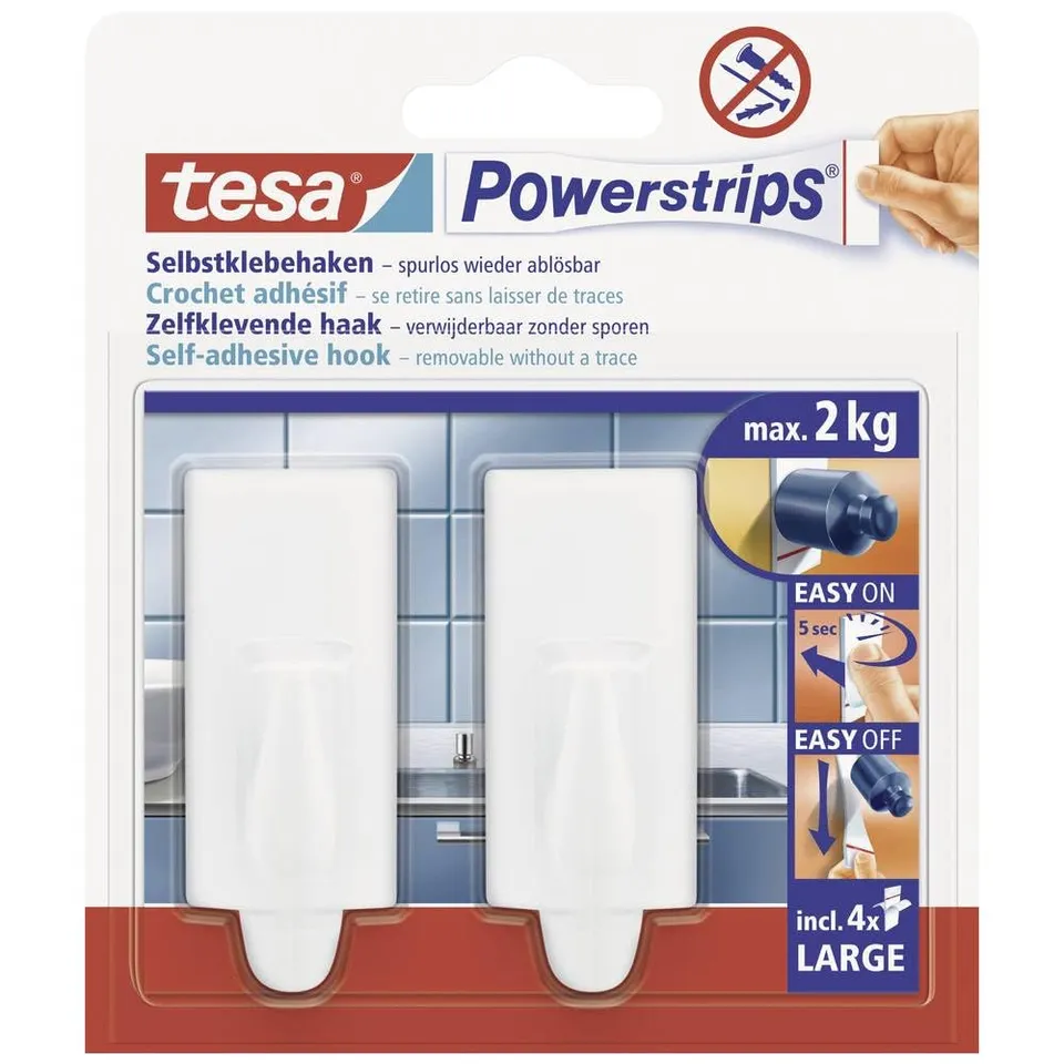 tesa-powerstrips-haken-large-trend-wei-2-kg-2er-set image 1