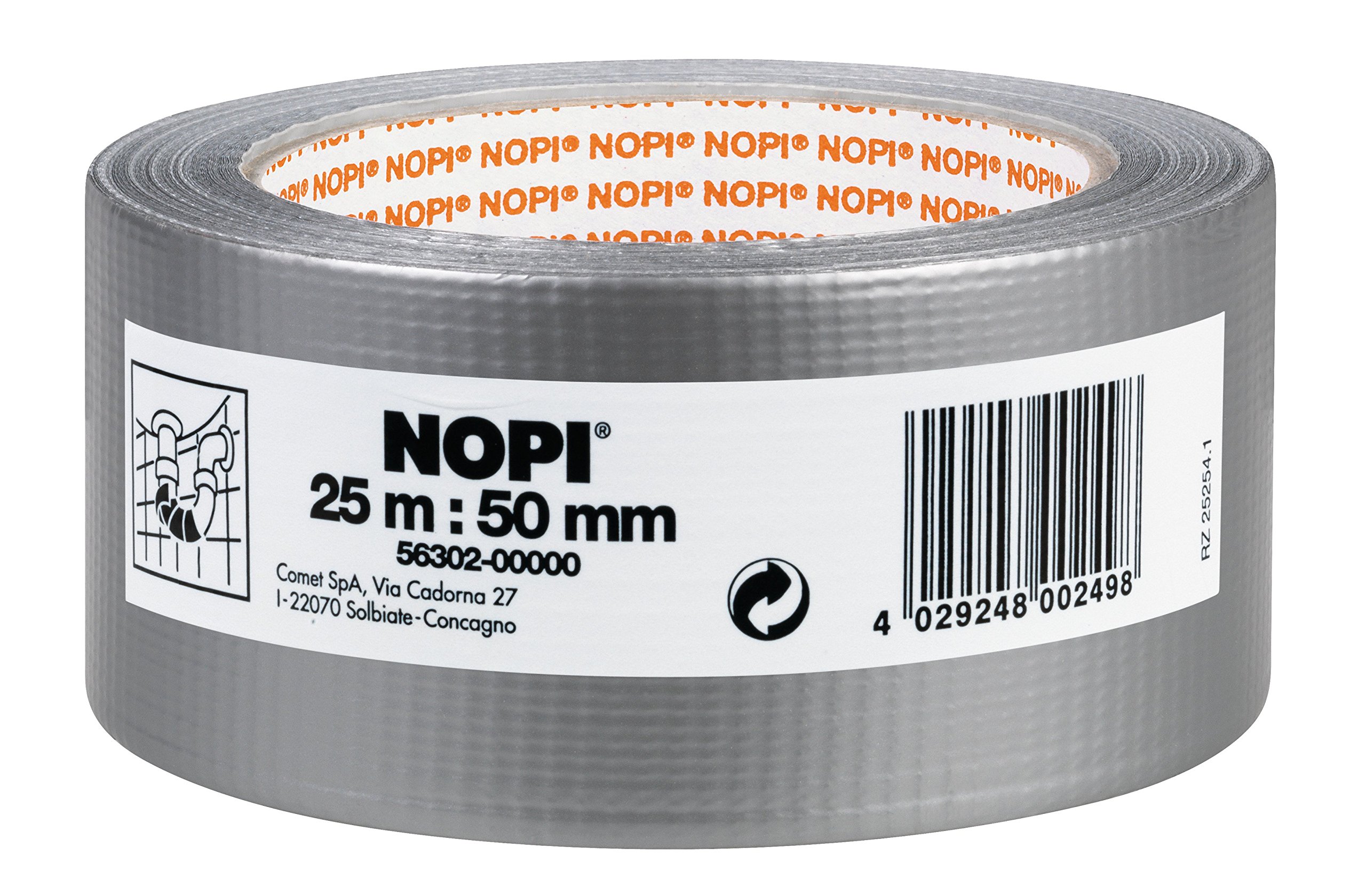 tesa-nopi-reparaturband-silber-25-m-x-50-mm-gewebeband image 1