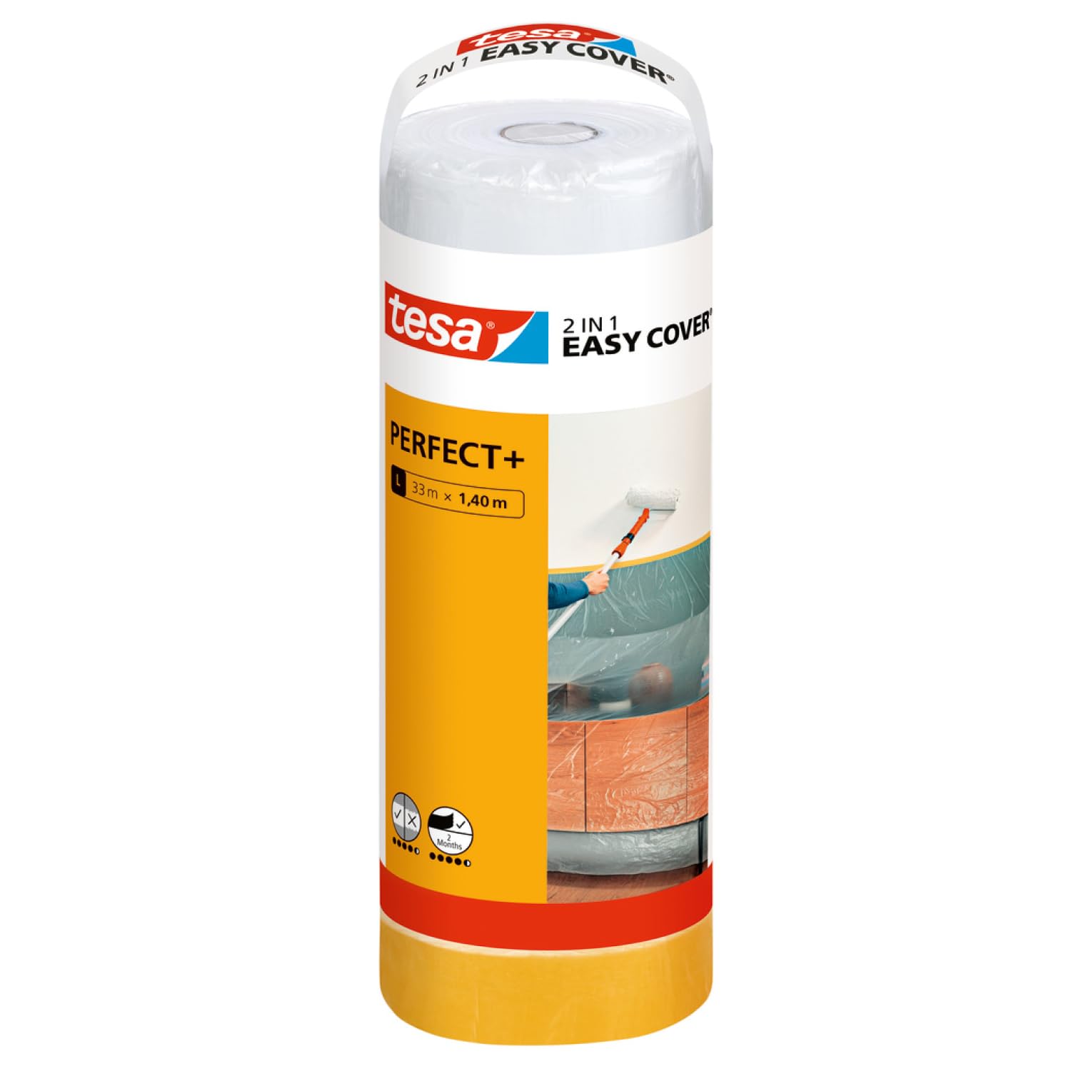 tesa-easy-cover-perfect-refill-m-abdeckfolie-mit-washi-malerband-33-m-x-55-cm image 8