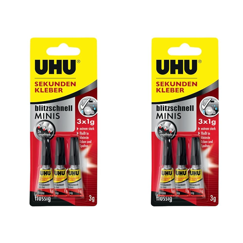 uhu-sekundenkleber-extra-stark-3x1g-tuben-fl-ssiger-superkleber-kunststoffkleber image 8