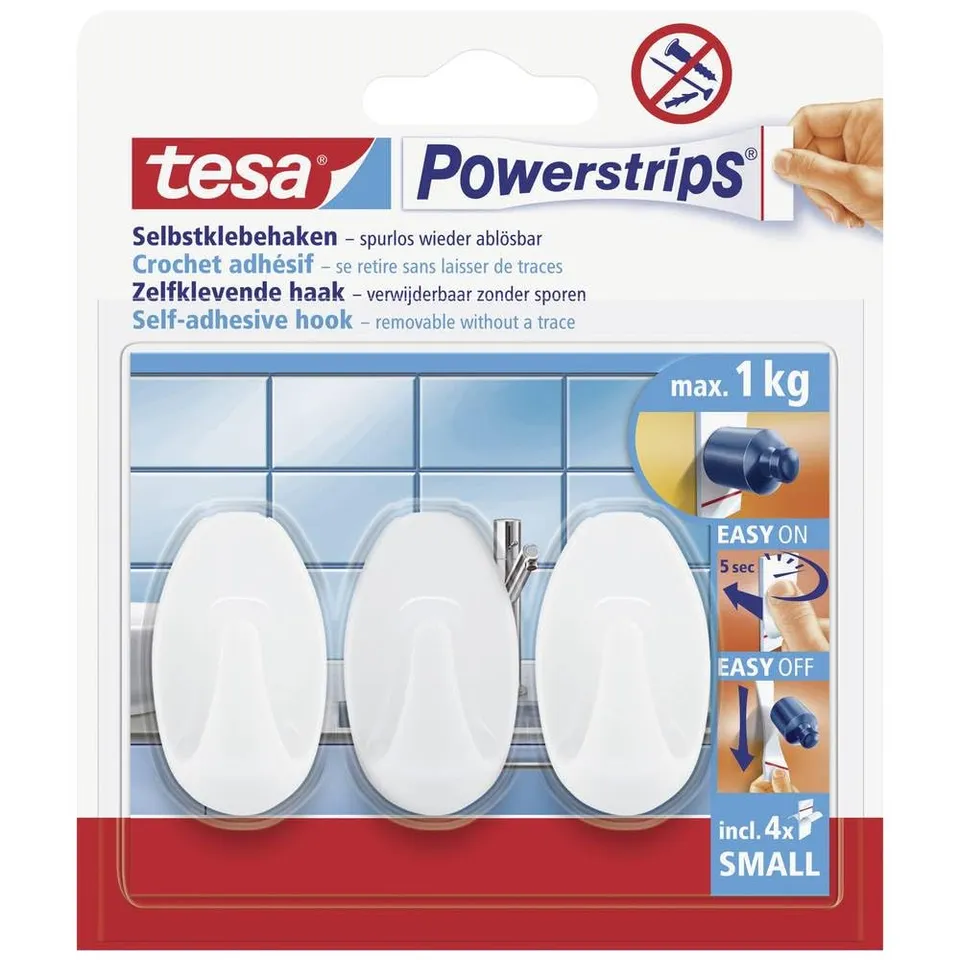 tesa-powerstrips-haken-small-oval-klebehaken-wei-1-kg-3-st-ck image 1
