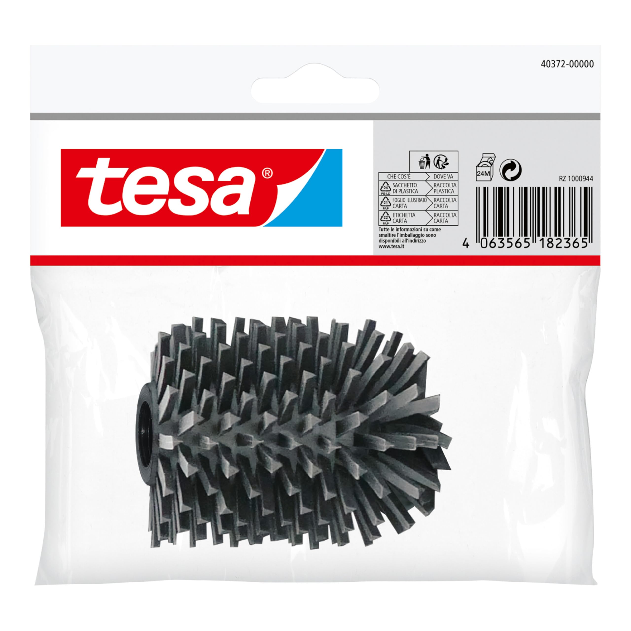 tesa-ersatz-toilettenb-rstenkopf-9-4-x-7-1-x-7-4-cm-dunkelgrau image 1