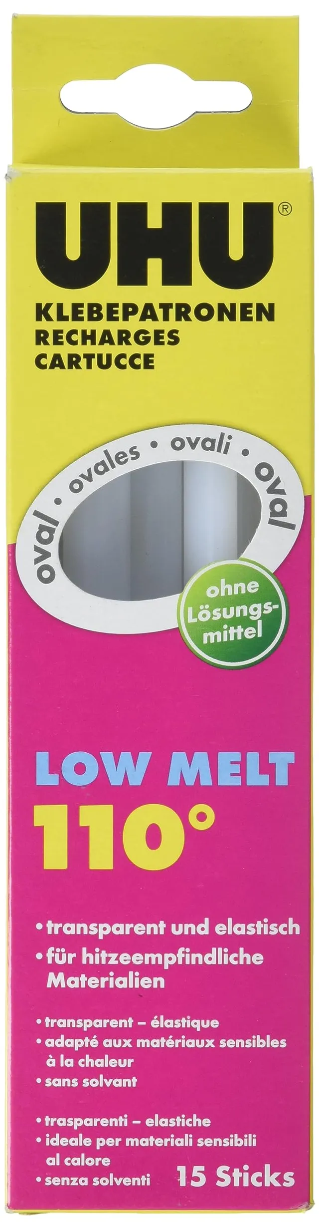 uhu-hei-2klebepatronen-low-melt-transparent-200-g image 1