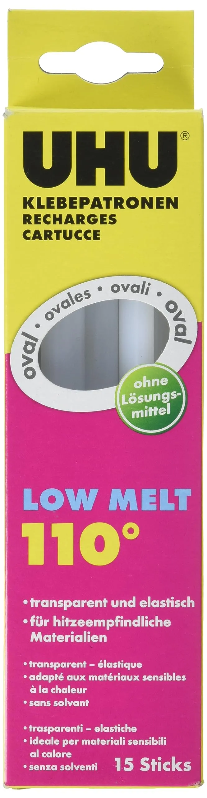 uhu-hei-2klebepatronen-low-melt-transparent-200-g image 1