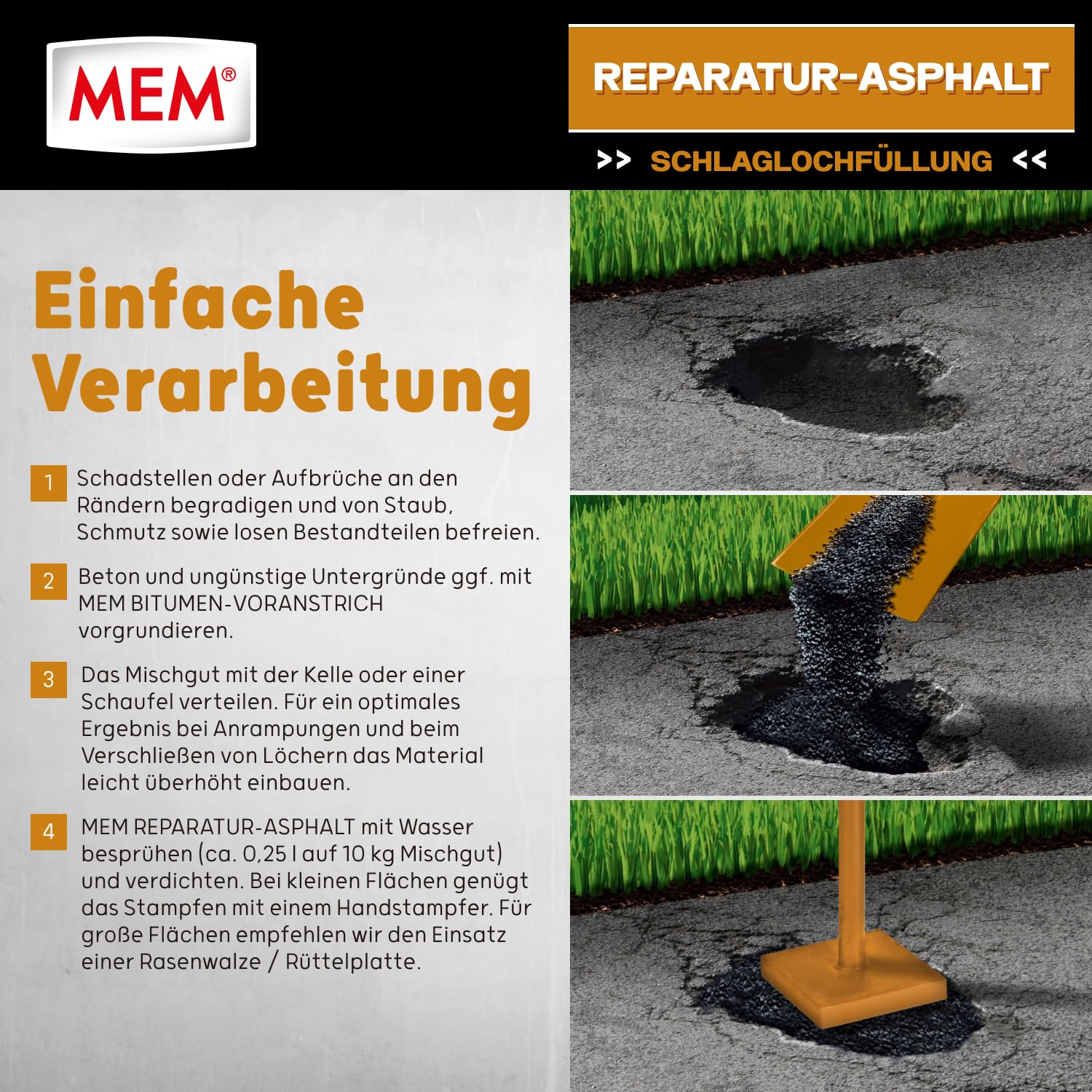 mem-reparatur-asphalt-10-kg-kaltverarbeitbarer-schwarzdeckaufstrich-gegen-schlag image 6