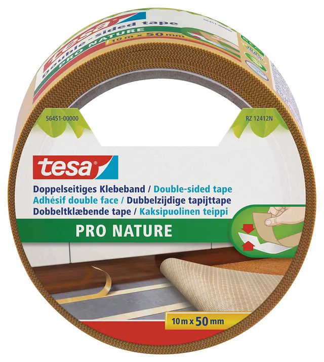 tesa-doppelseitiges-klebeband-pro-nature-10-m-x-50-mm image 1