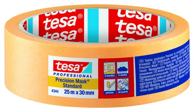 tesa-pr-zisionskrepp-4344-standard-orange-50-m-x-25-mm-6er-pack image 1