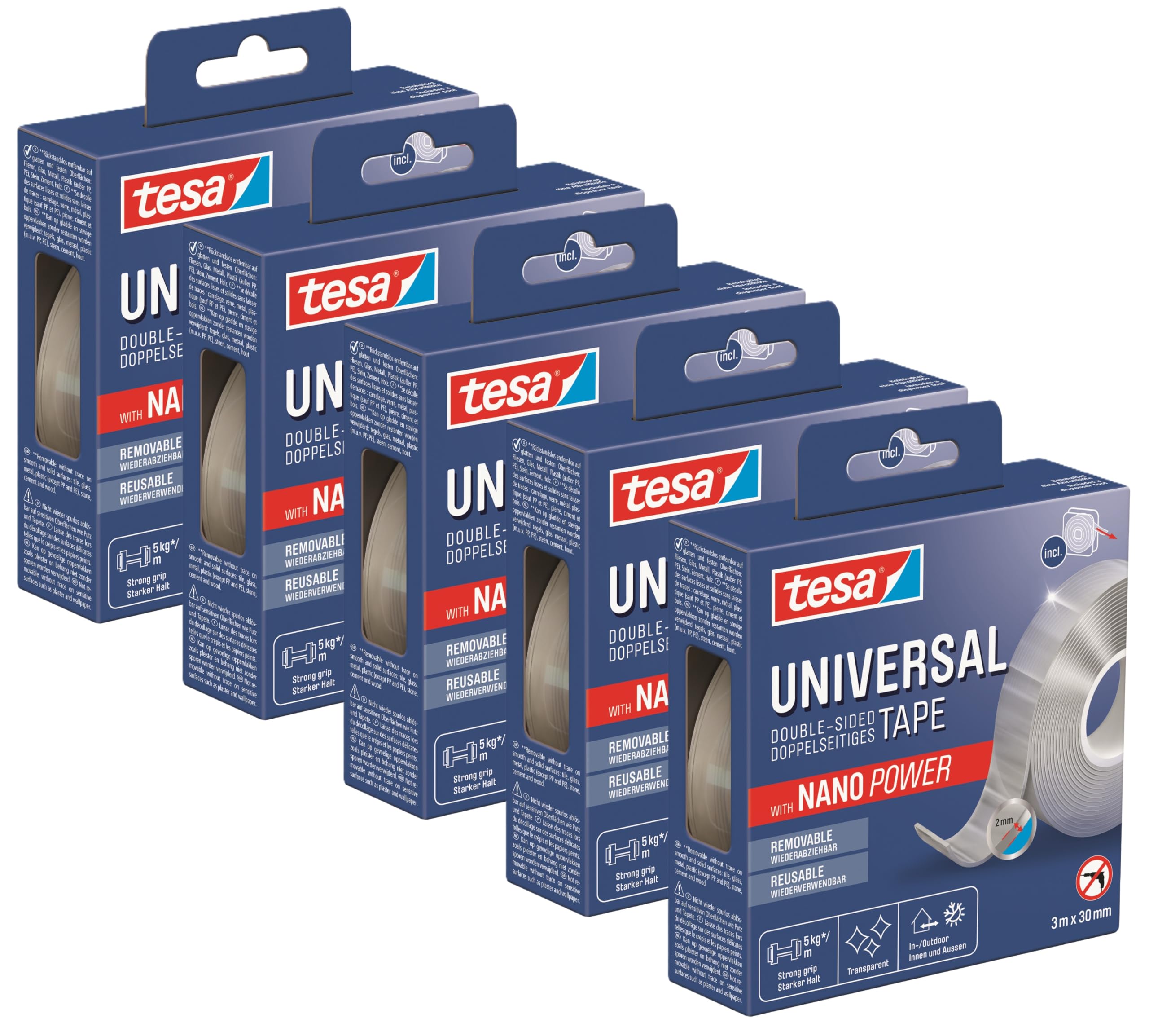 tesa-universal-nano-tape-transparentes-doppelseitiges-klebeband-3-m-x-30-mm image 8
