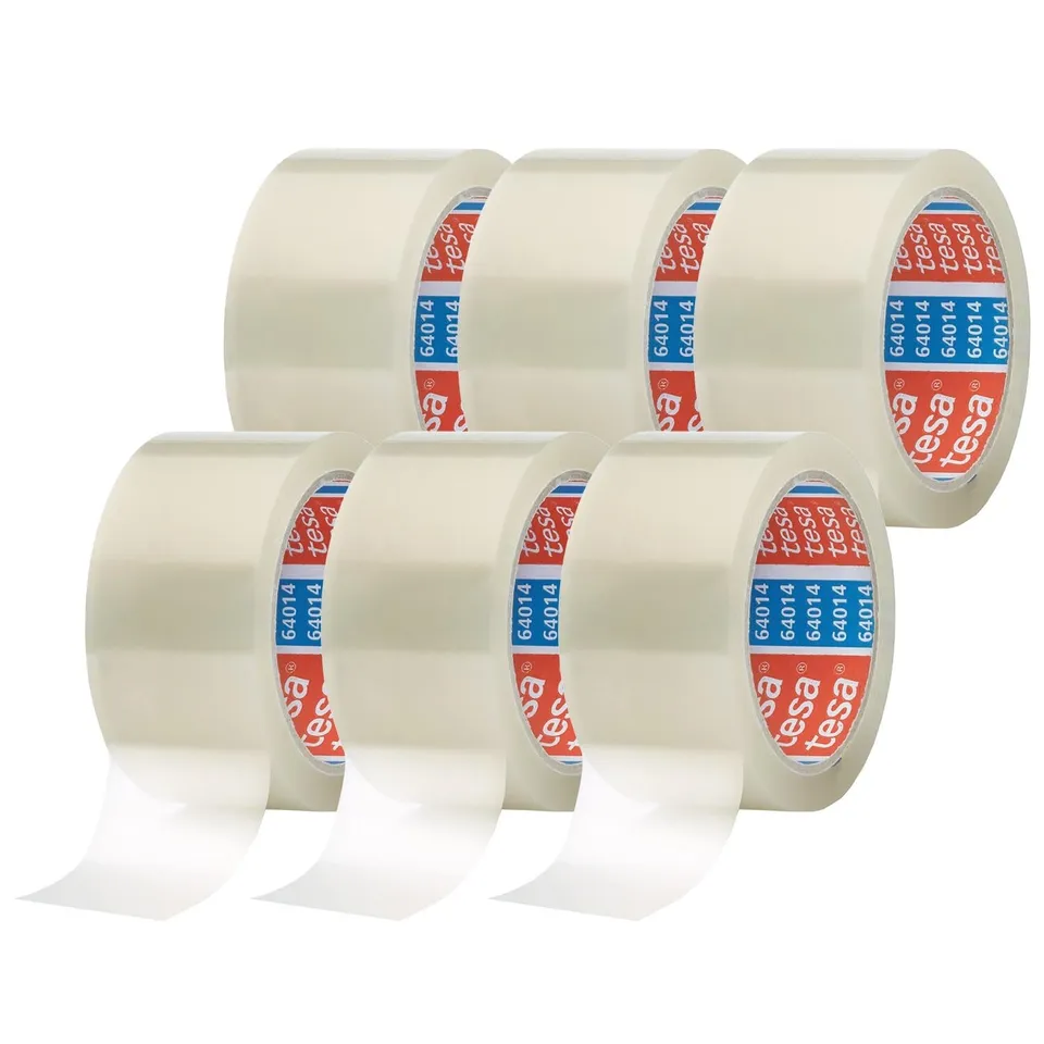 tesa-64014-pp-paketklebeband-transparent-66-m-x-50-mm-2d-6-rollen image 1