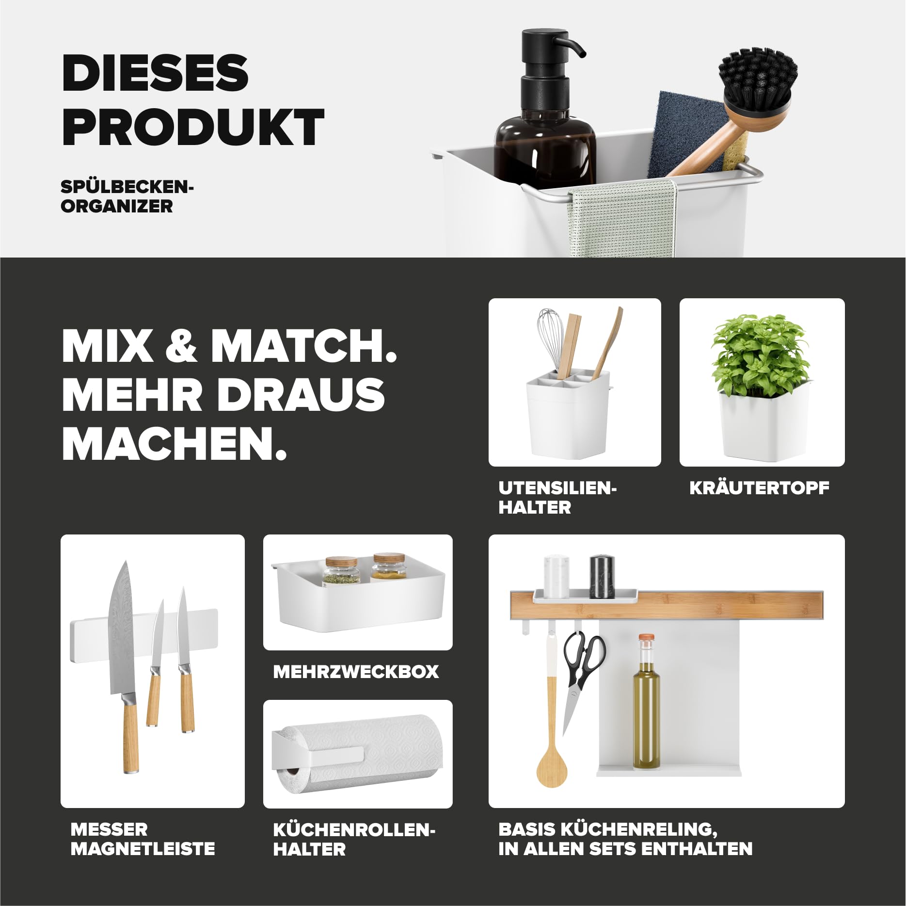 tesa-sp-lbecken-organizer-zum-kleben-ohne-bohren-wei-schmal-5-kg image 8