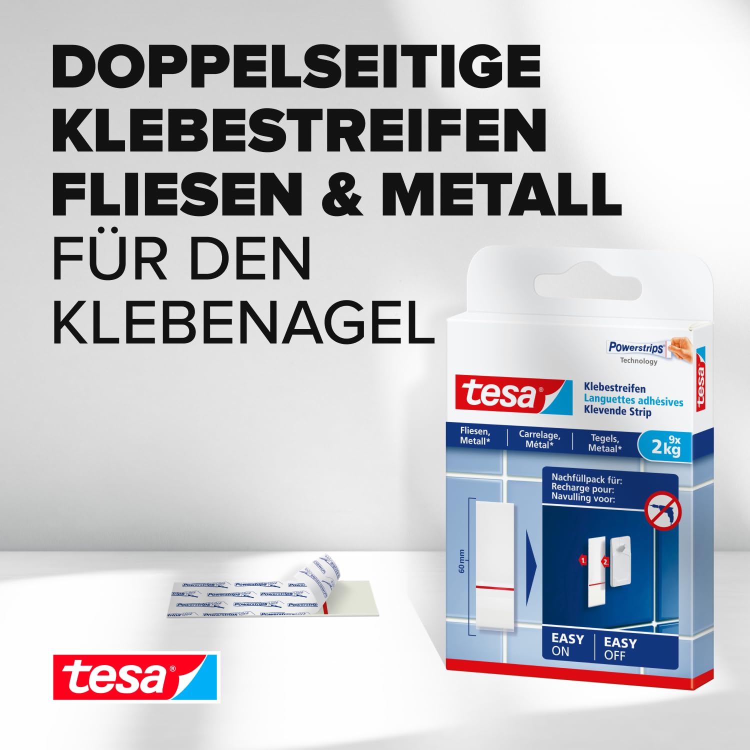 tesa-powerstrips-klebestreifen-f-r-fliesen-und-metall-2-kg-9-streifen image 2