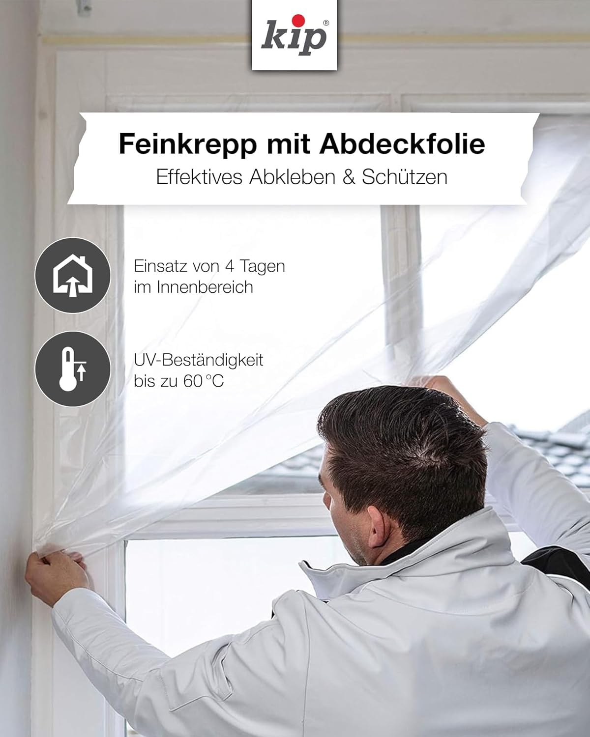 kip-tape-232-54-feinkrepp-masker-550-mm-x-33-m-abdeckfolie-mit-kreppband image 3