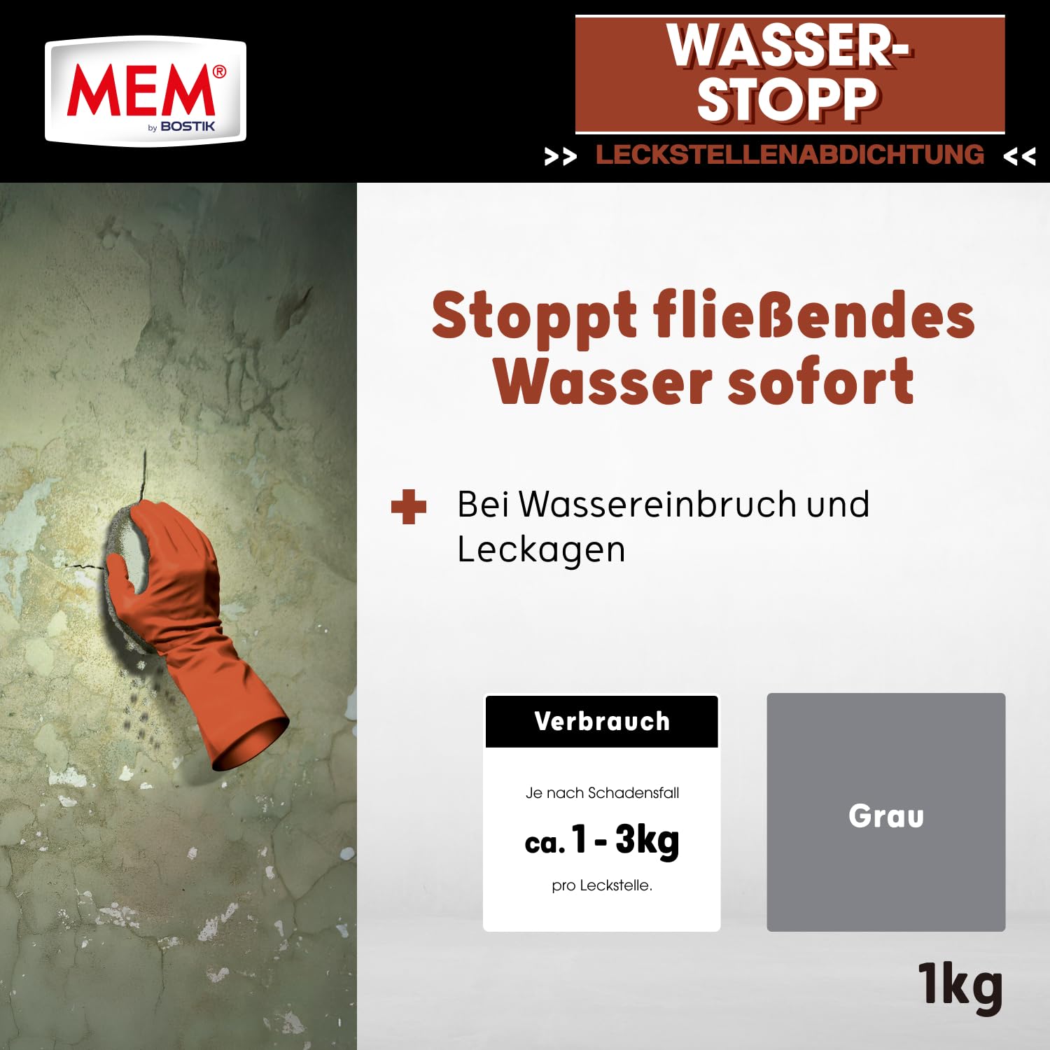 mem-wasser-stopp-spezialzement-grau-1-kg-f0fcr-nasse-wand image 2