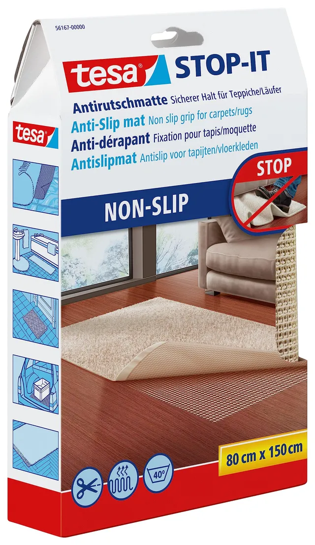 tesa-stop-it-anti-rutschmatte-80-x-150-cm-beige-teppichunterlage image 1