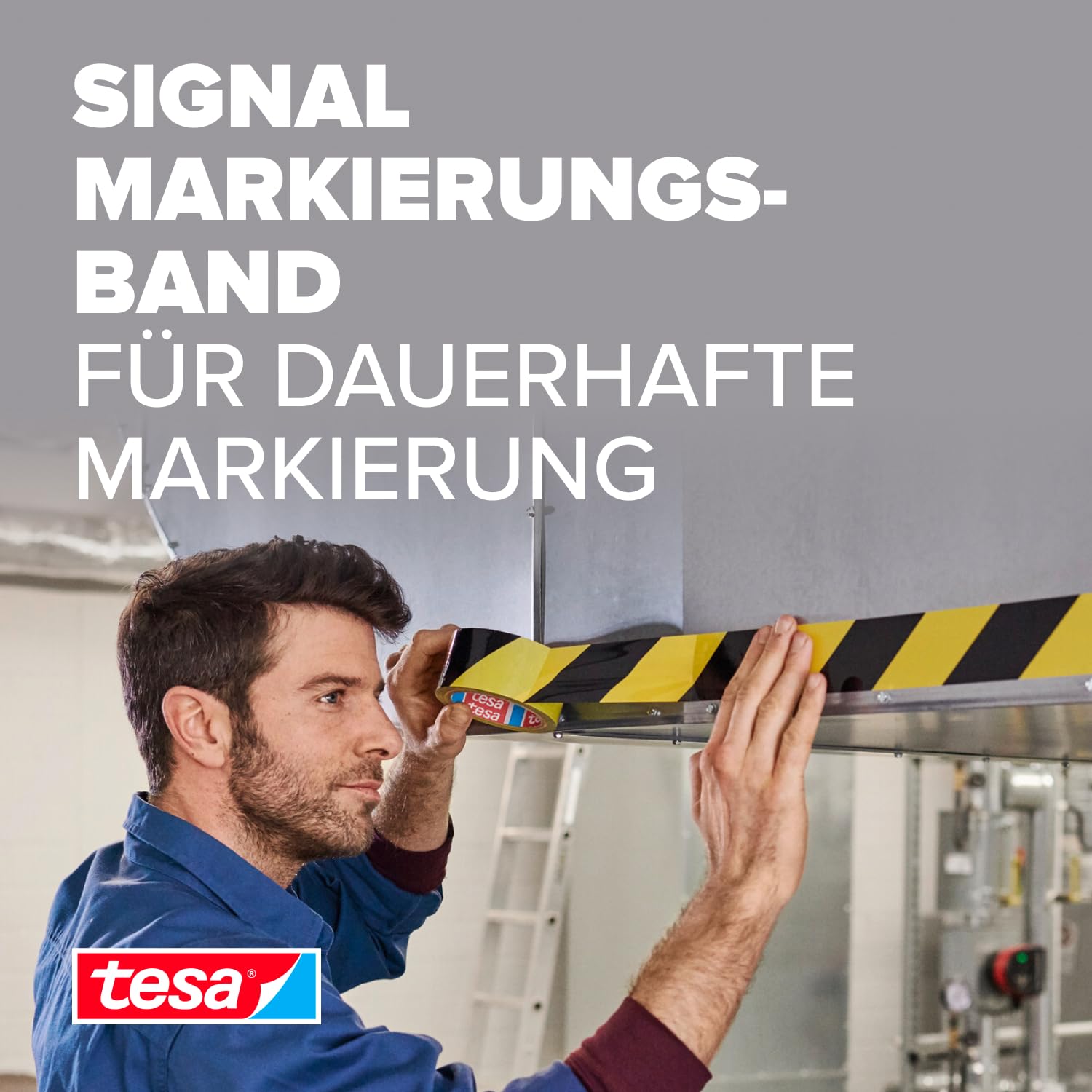 tesa-signal-premium-markierungsklebeband-schwarz-gelb-66-m-x-50-mm image 2
