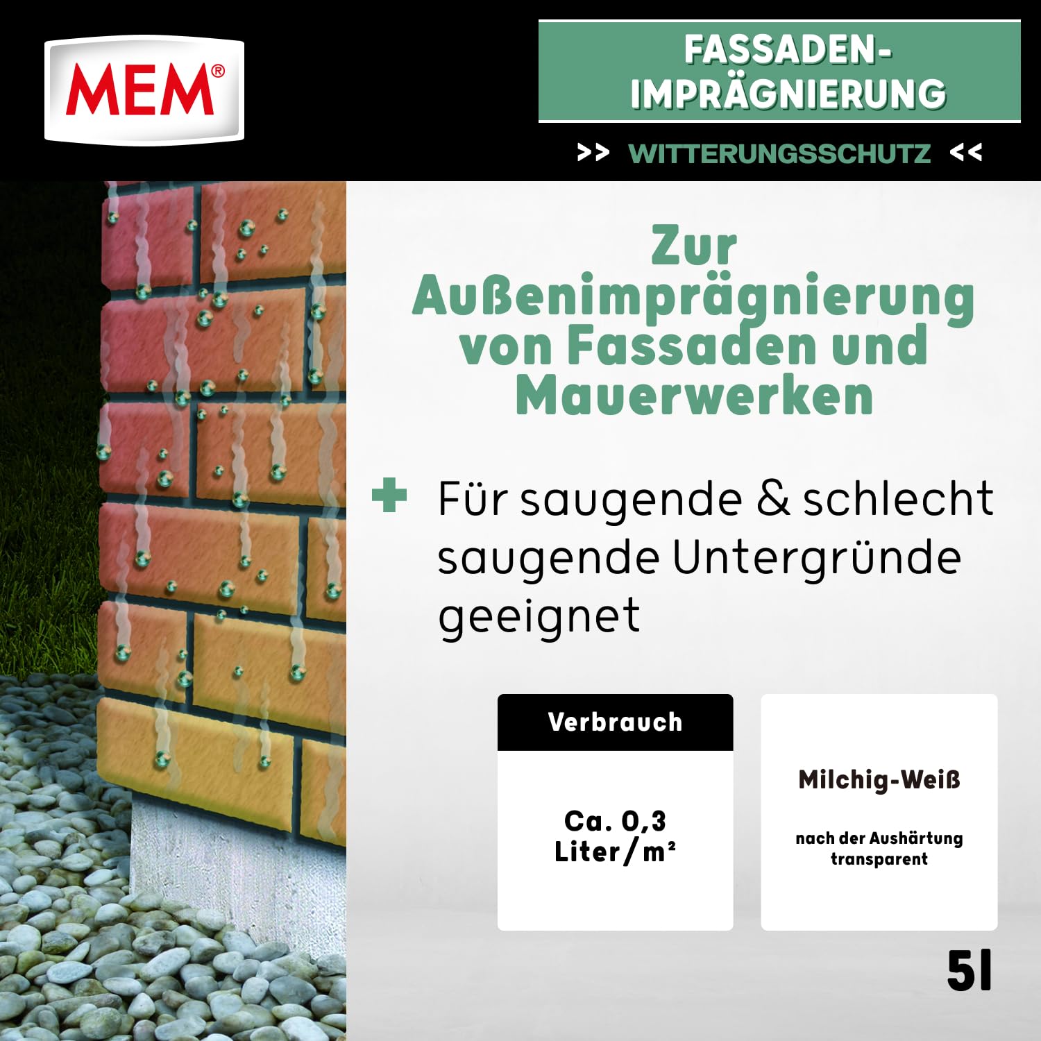 mem-fassaden-impr-gnierung-5-l-l-semittelfreie-hydrophobierung-f-r-nicht-und-sch image 2