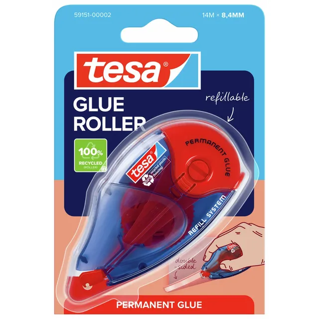 tesa-glue-roller-permanent-kleberoller-14-m-x-8-4-mm image 1