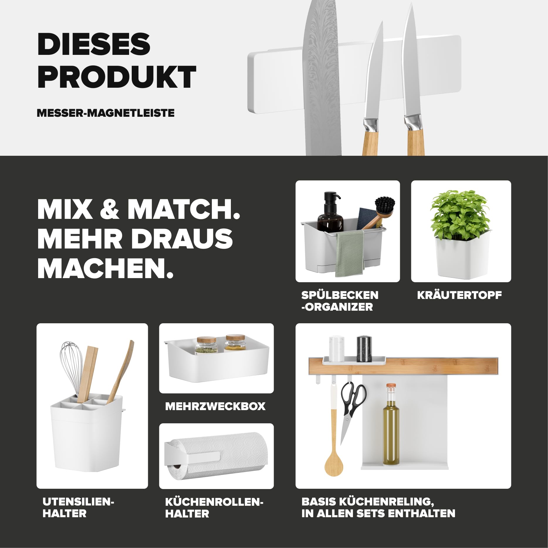tesa-k-chen-organizer-messer-magnetleiste-selbstklebend-wei image 8