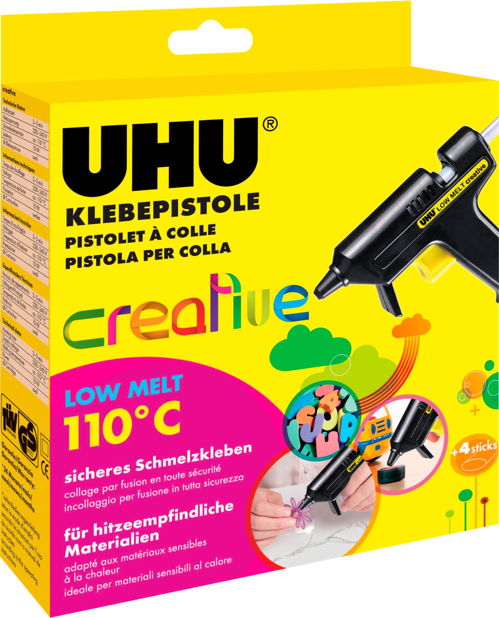 uhu-klebepistole-creative-low-melt-110-c-niedrigtemperatur image 1