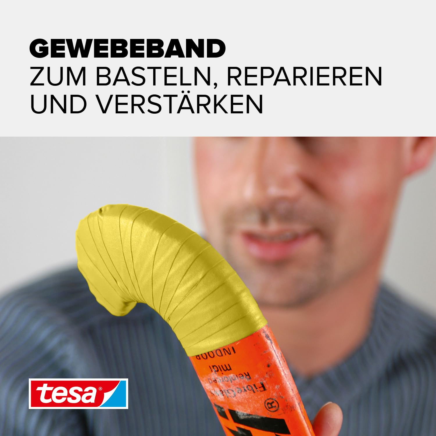 tesa-extra-power-perfect-gewebeband-gelb-2-75-m-x-19-mm image 2