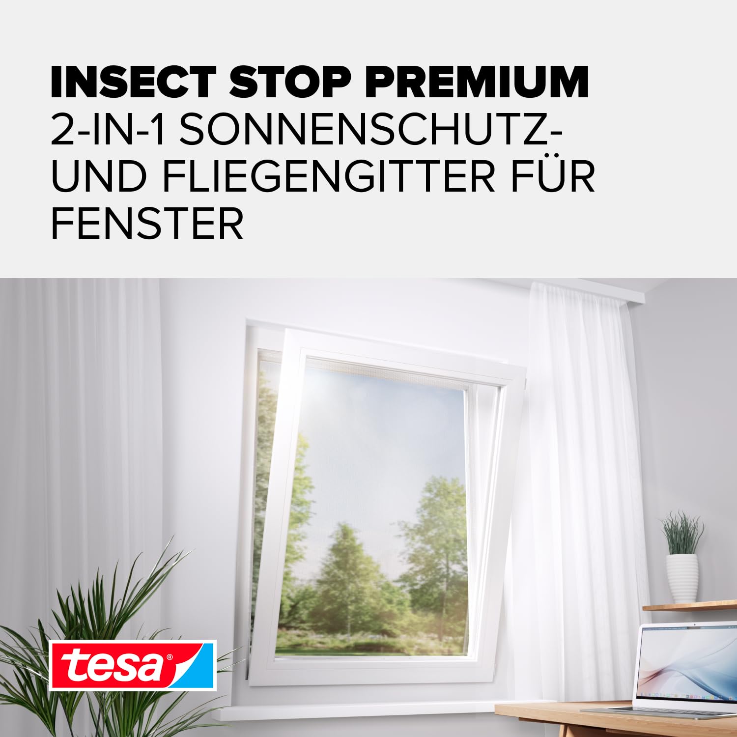 tesa-insect-stop-2-in-1-sonnenschutz-fliegengitter-premium-130-cm-x-150-cm-anthr image 3
