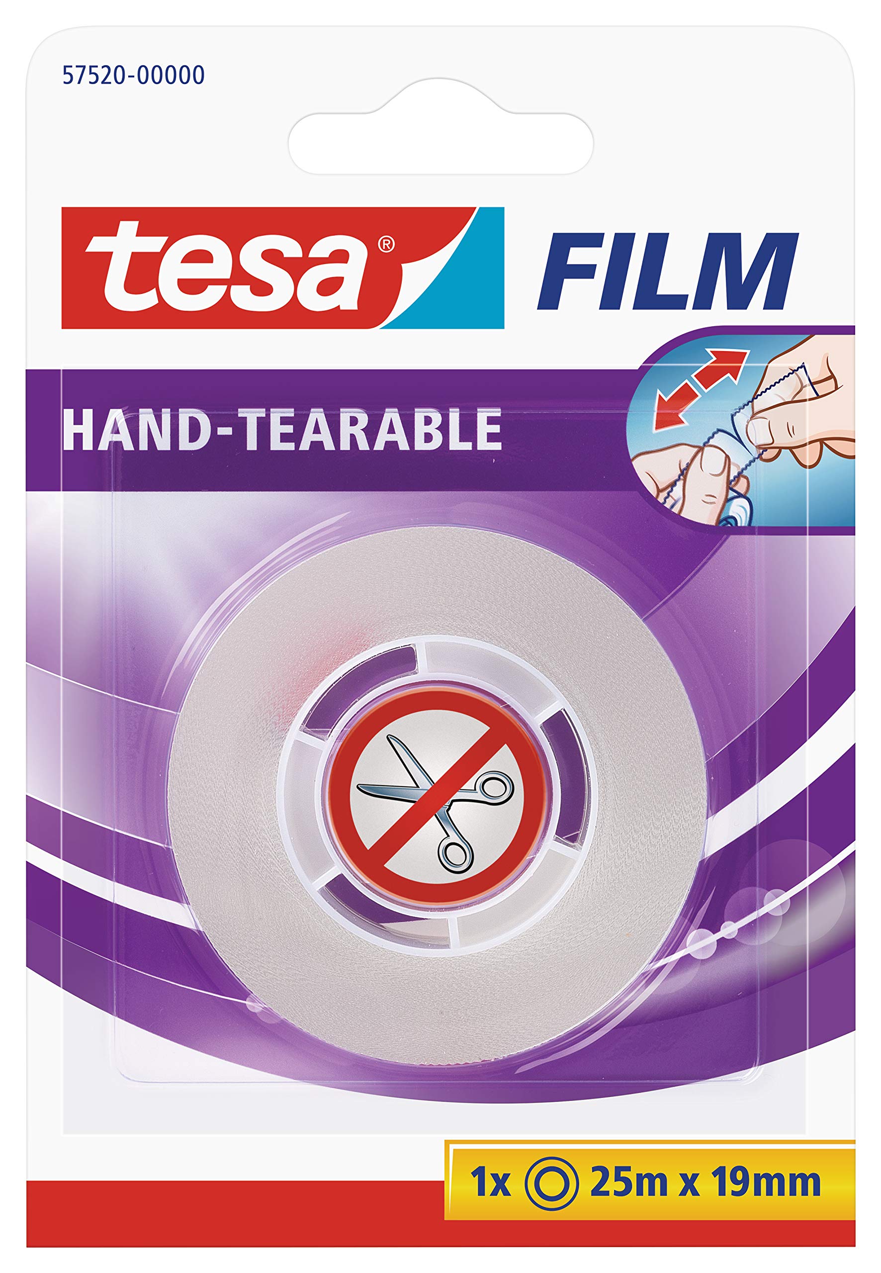 tesa-tesafilm-hand-tearable-transparent-25-m-x-19-mm-1-rolle image 1