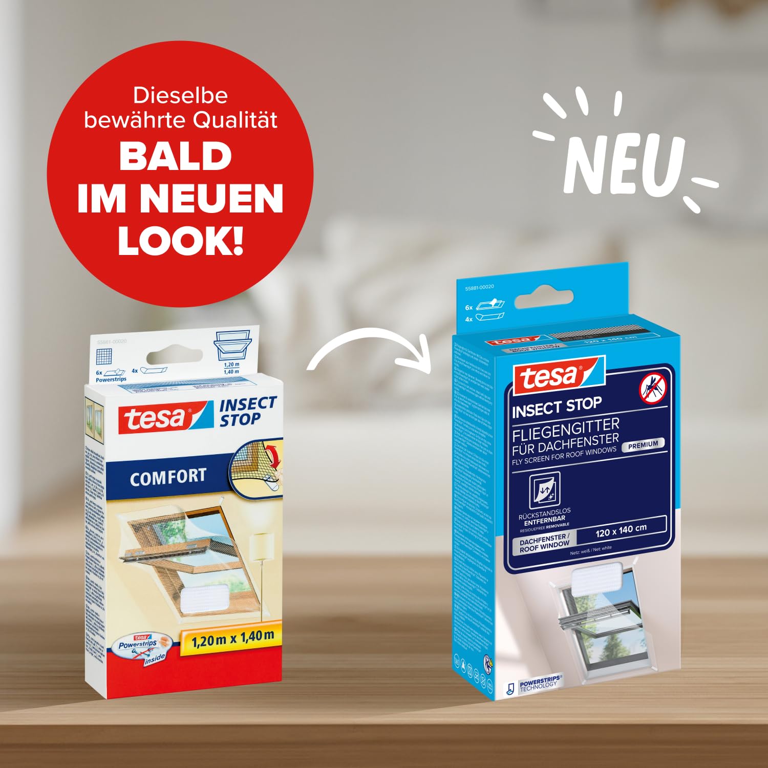 tesa-insect-stop-fliegengitter-f-r-dachfenster-premium-1-20-m-x-1-40-m-wei image 2