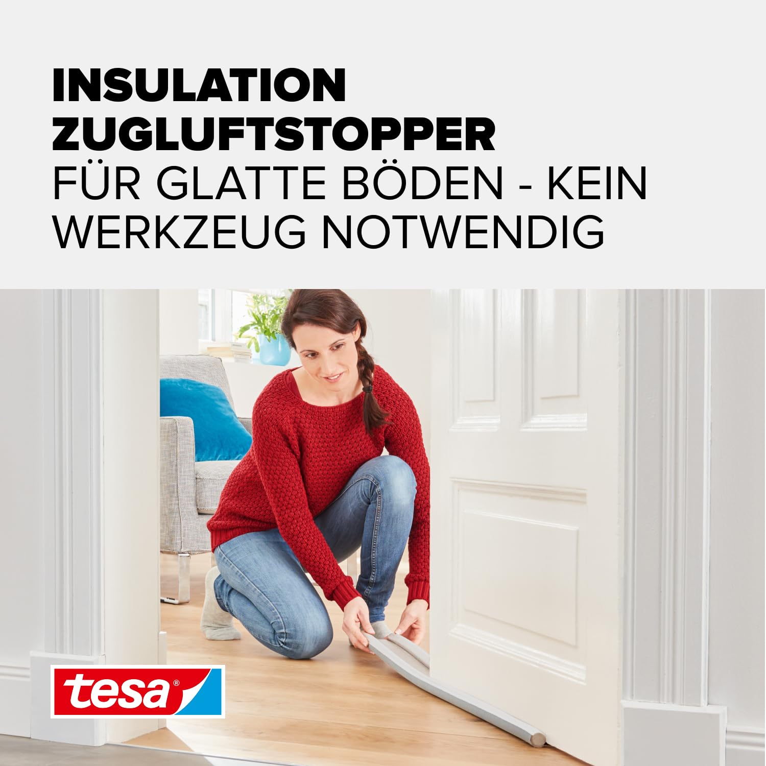 tesa-insulation-zugluftstopper-f-r-glatte-b-den-wei-95-cm-x-25-mm-k-rzbar image 3
