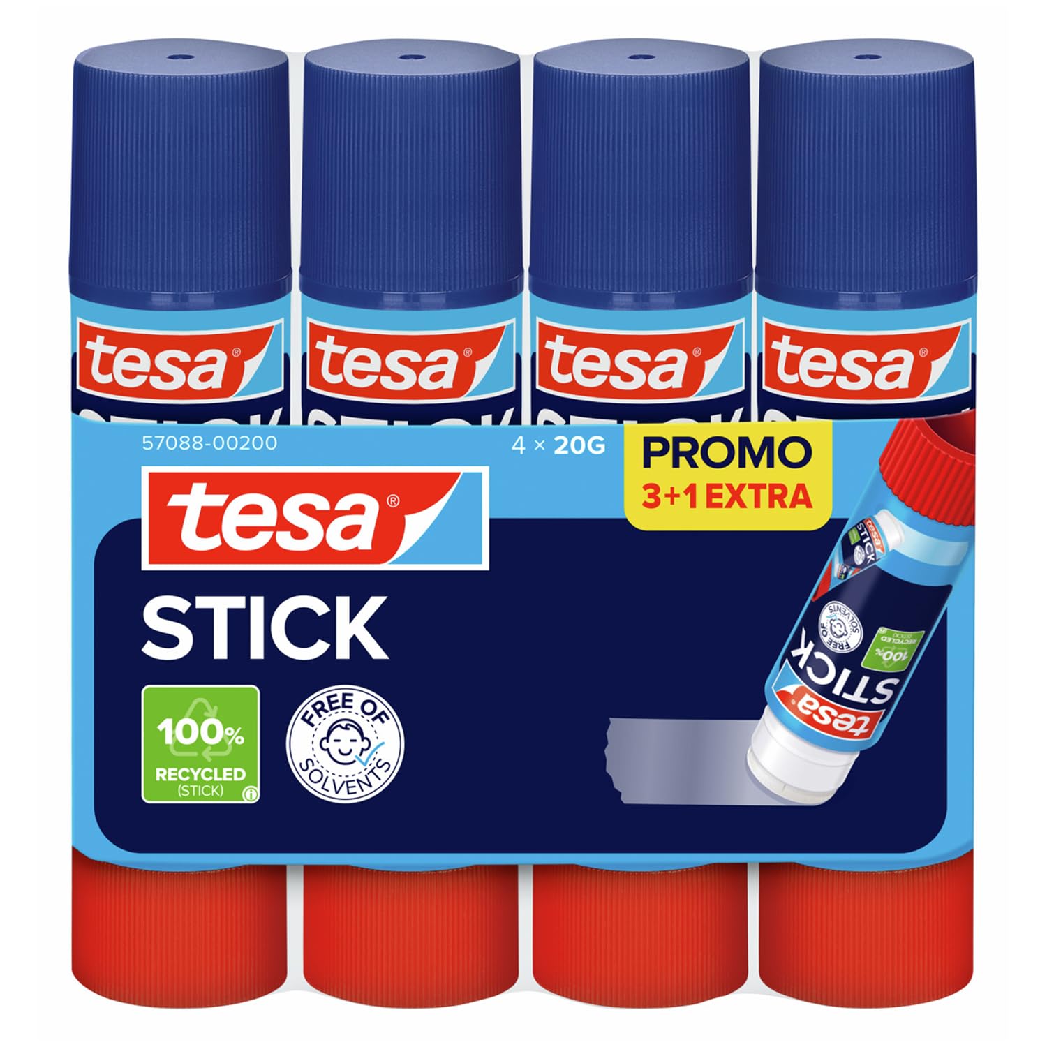 tesa-stick-klebestift-ecologo-bastelkleber-papier-pappe-4-x-20-g image 1
