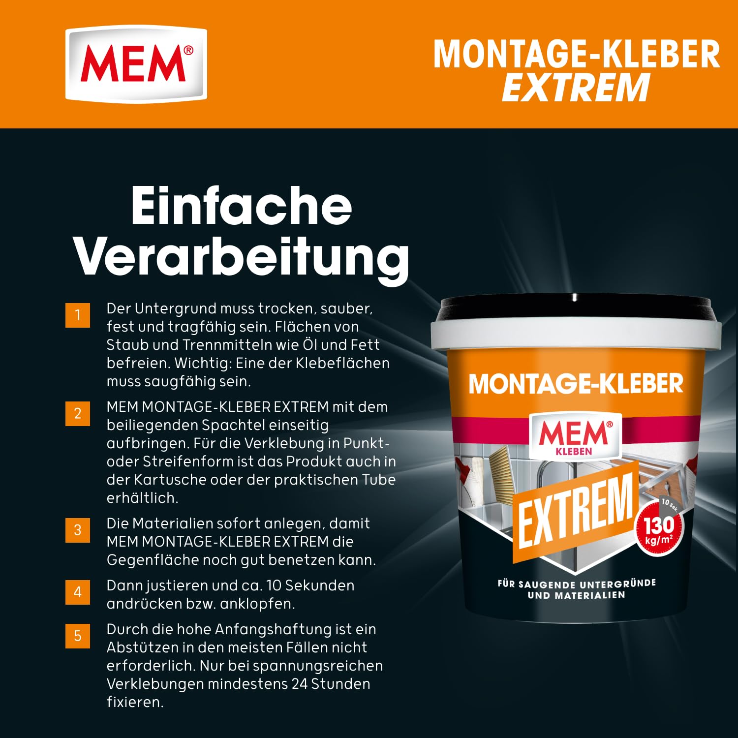 mem-montage-kleber-extrem-1-kg-dose-wei-l-semittelfreier-dispersionskleber image 6