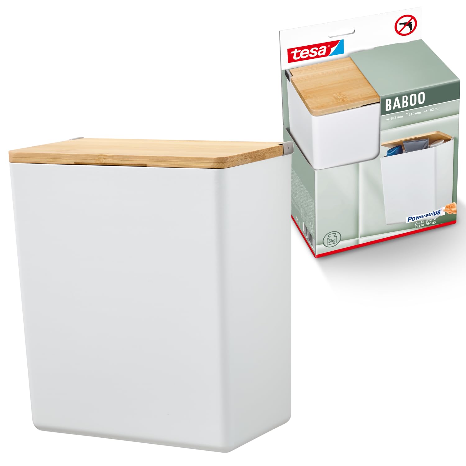 tesa-baboo-l-badorganizer-bambus-deckel-matt-wei-182-x-210-x-102-mm image 1
