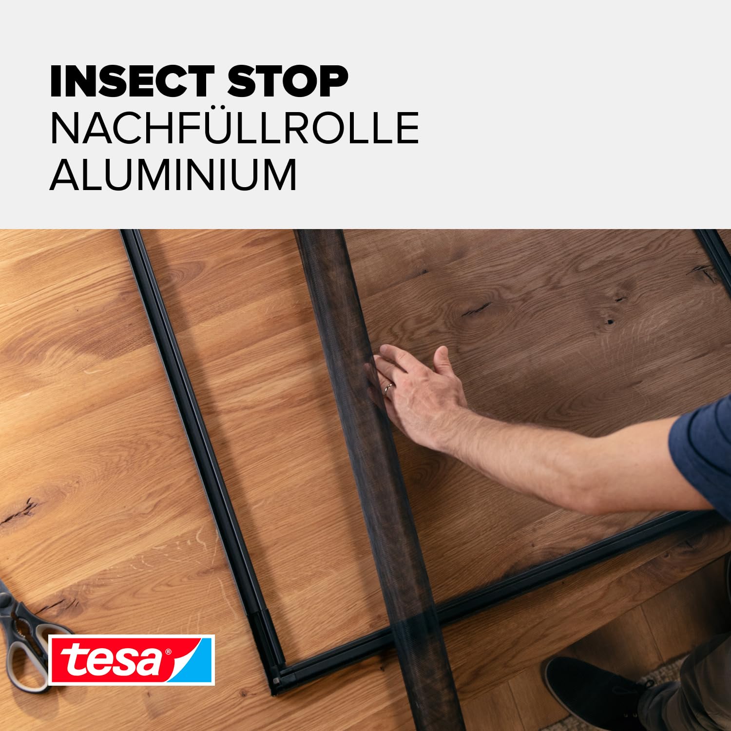 tesa-insect-stop-nachf-llrolle-aluminium-fliegengitter-100-cm-x-120-cm-anthrazit image 3