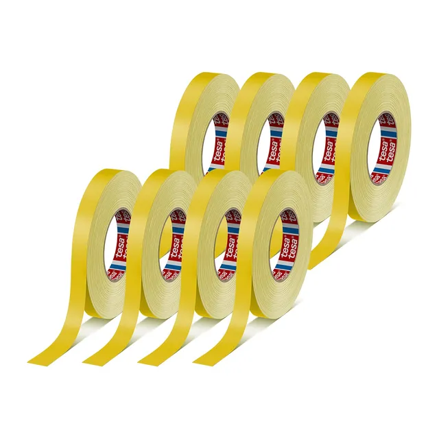 tesaband-4651-premium-gewebeband-50-m-x-19-mm-gelb-8er-pack image 1