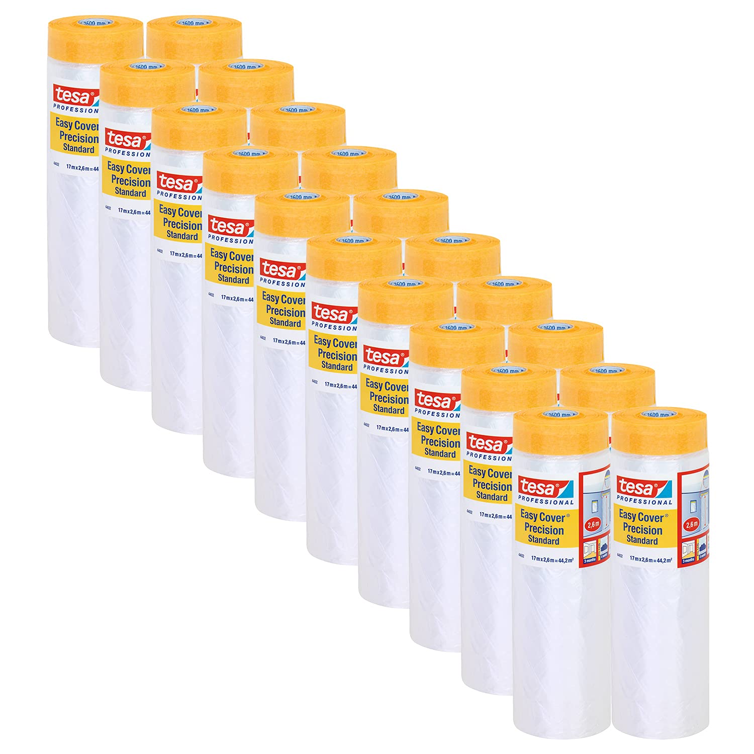 tesa-easy-cover-4402-pra4zision-standard-malerband-mit-folie-20er-pack-17-m-x-2- image 1