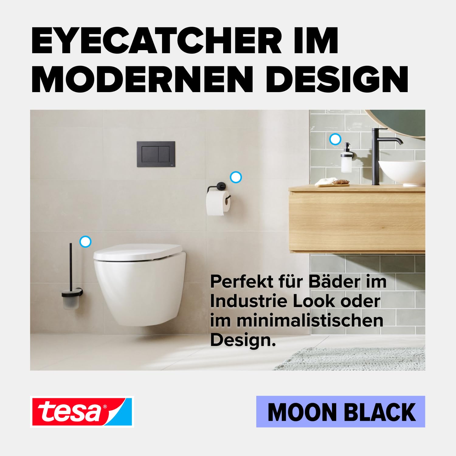 tesa-moon-black-handtuchhaken-37-x-37-x-36-mm image 6