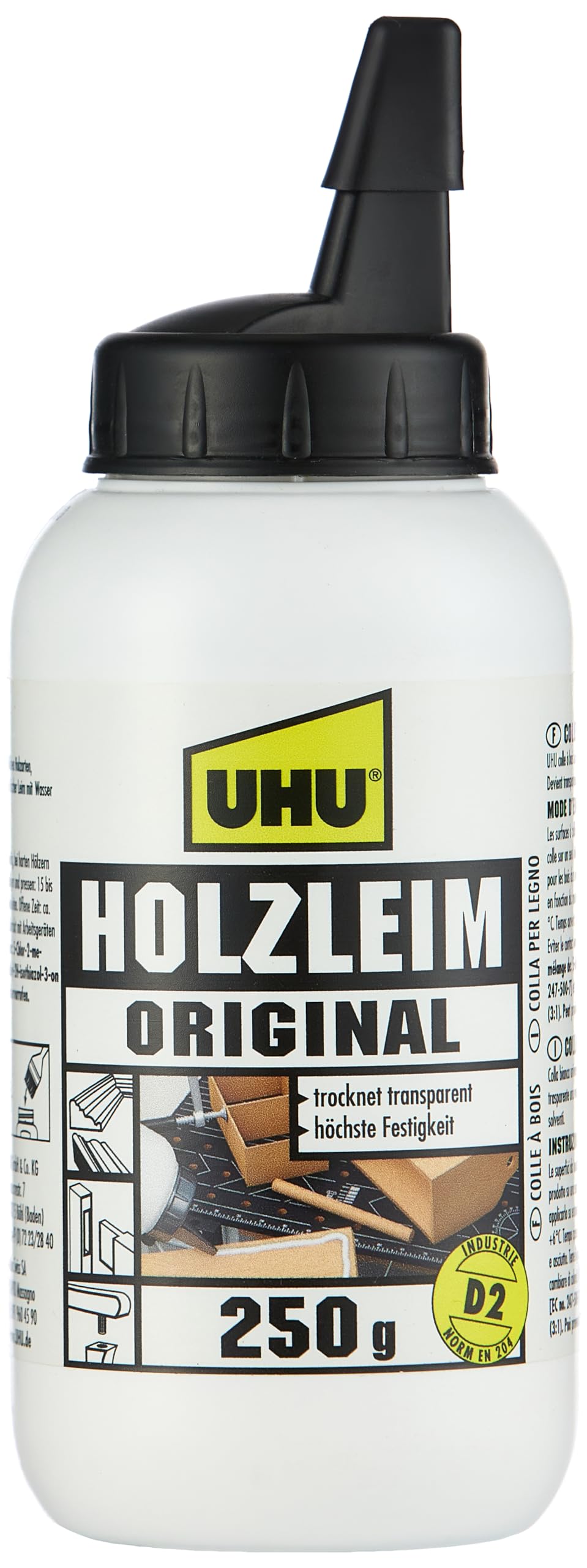 uhu-holzleim-original-holzleim-flasche-250-g-en-204-d2 image 1