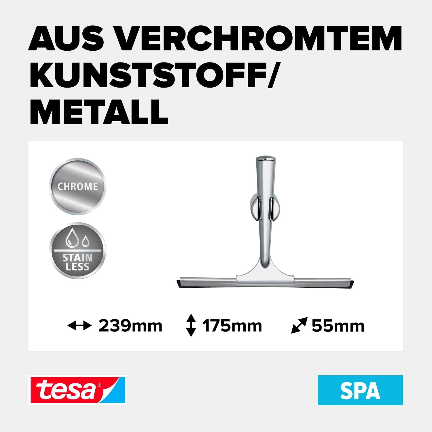 tesa-spaa-duschwischer-239-x-175-x-55-mm-mit-power-kit-klebebefestigung-ohne-boh image 3