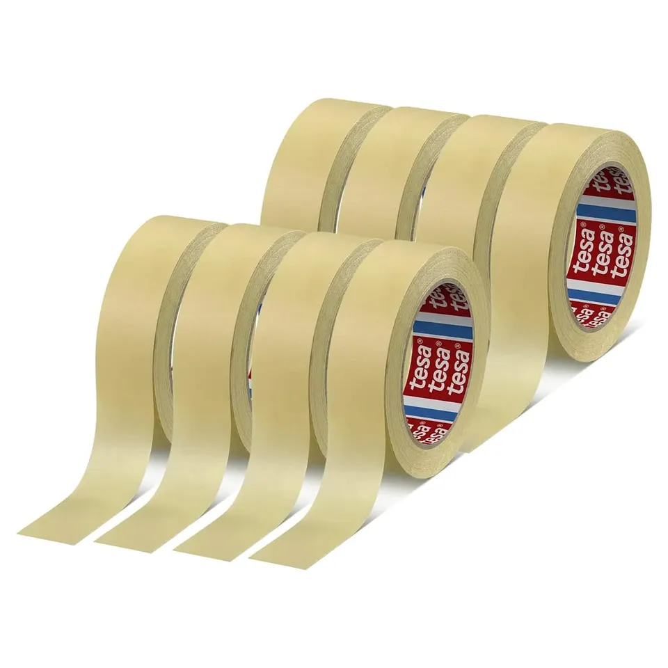 tesa-tesakrepp-4323-basic-malerband-50-m-x-38-mm-hellbeige-8er-pack image 1