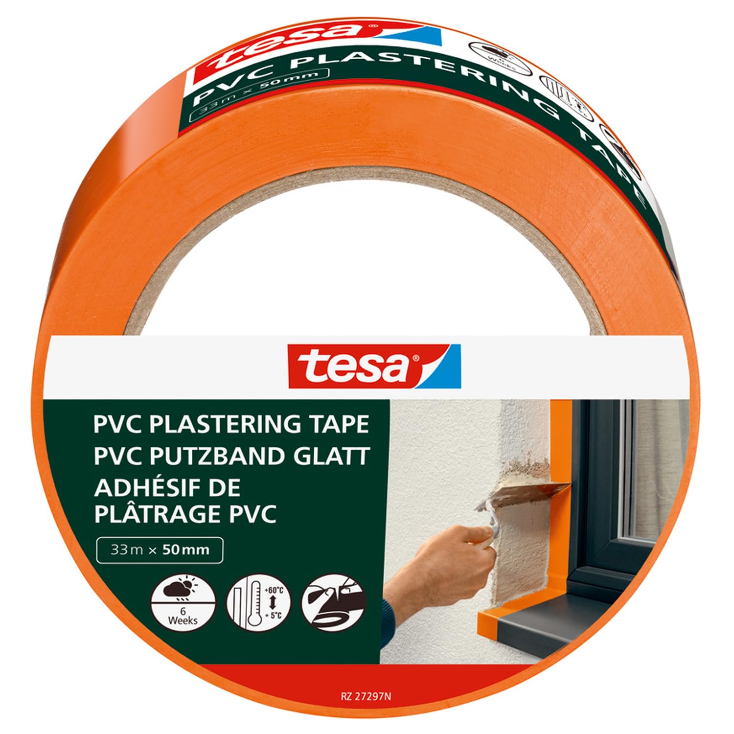 tesa-putzband-pvc-mit-pr-gung-gelb-33-m-x-50-mm image 8