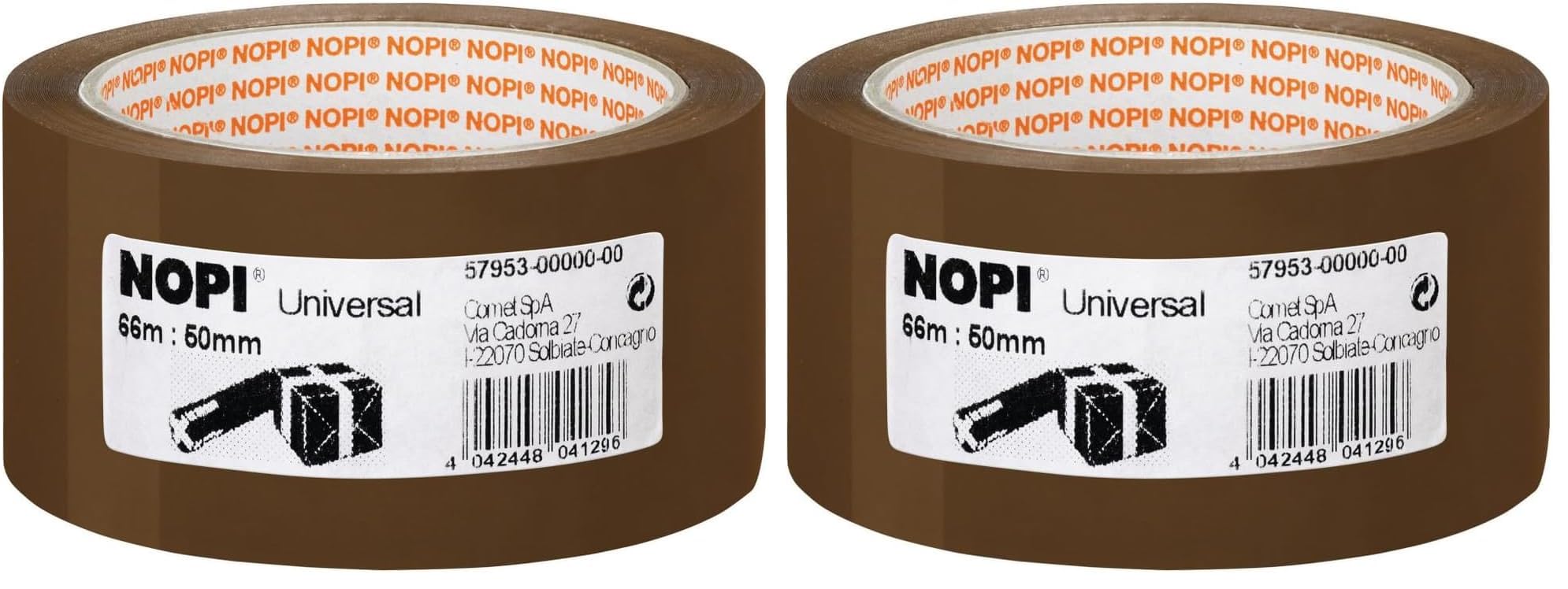 tesa-nopi-universal-paketklebeband-e28093-66-m-x-50-mm-braun-1-rolle image 4