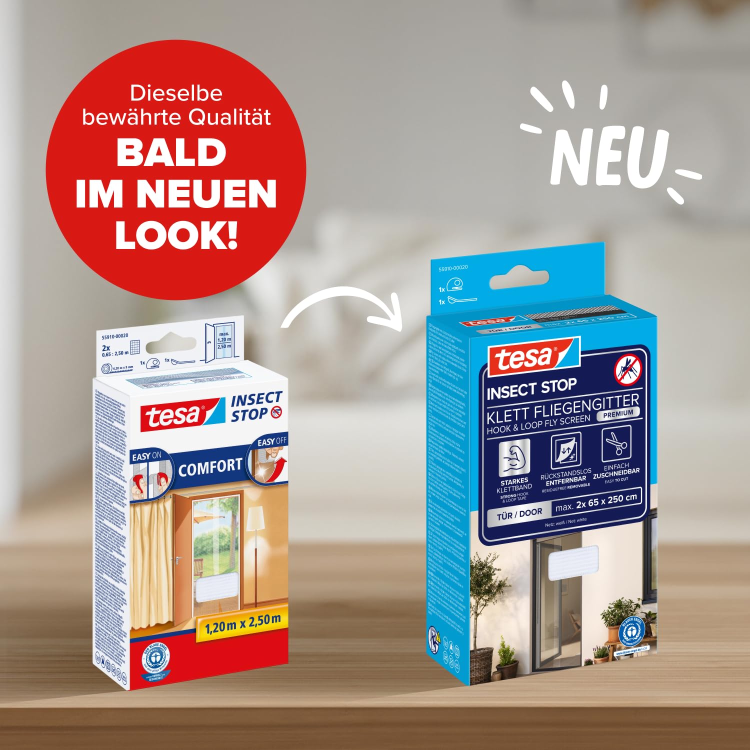 tesa-insect-stop-klett-fliegengitter-premium-t-2r-2x-65-cm-x-250-cm-wei-2 image 2