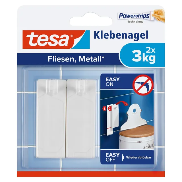 tesa-klebenagel-fliesen-metall-3-kg-e28093-2-ne4gel-inkl-powerstrips image 1