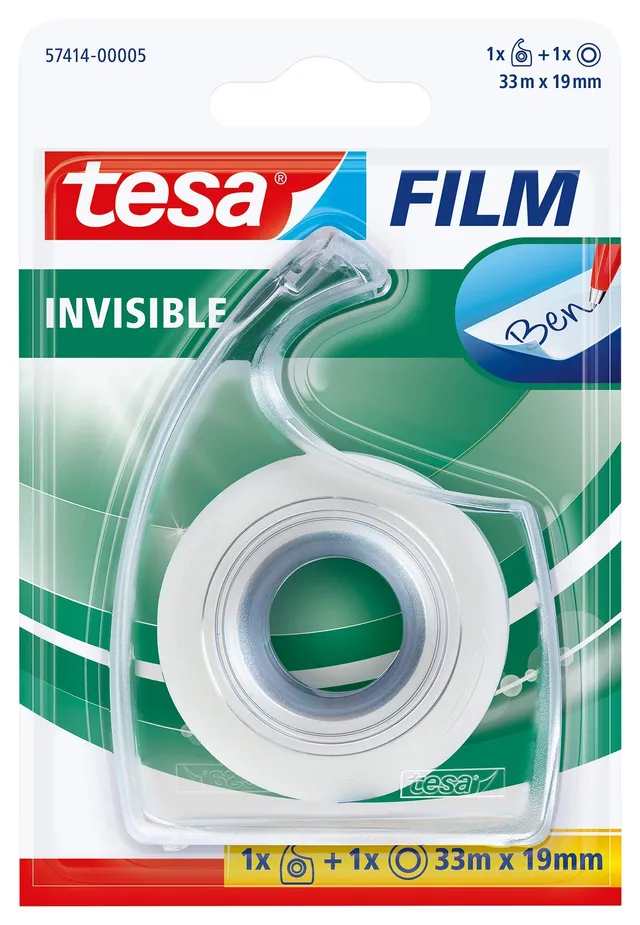 tesa-easy-cut-handabroller-tesafilm-invisible-transparent image 1